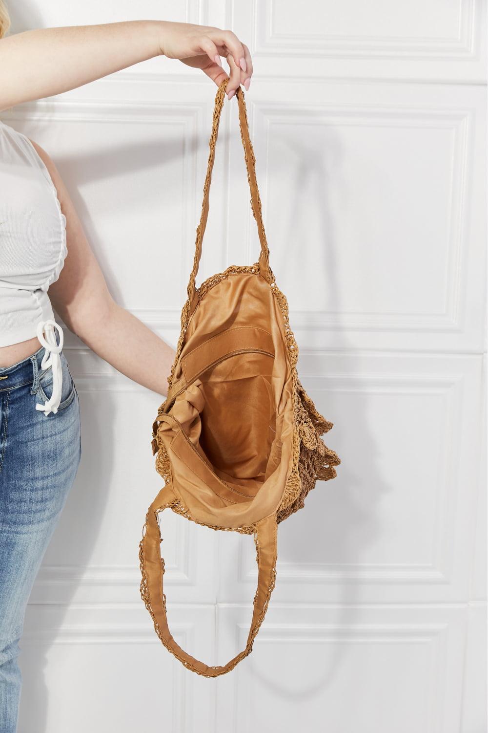 Justin Taylor Brunch Time Straw Rattan Handbag Carauana Store