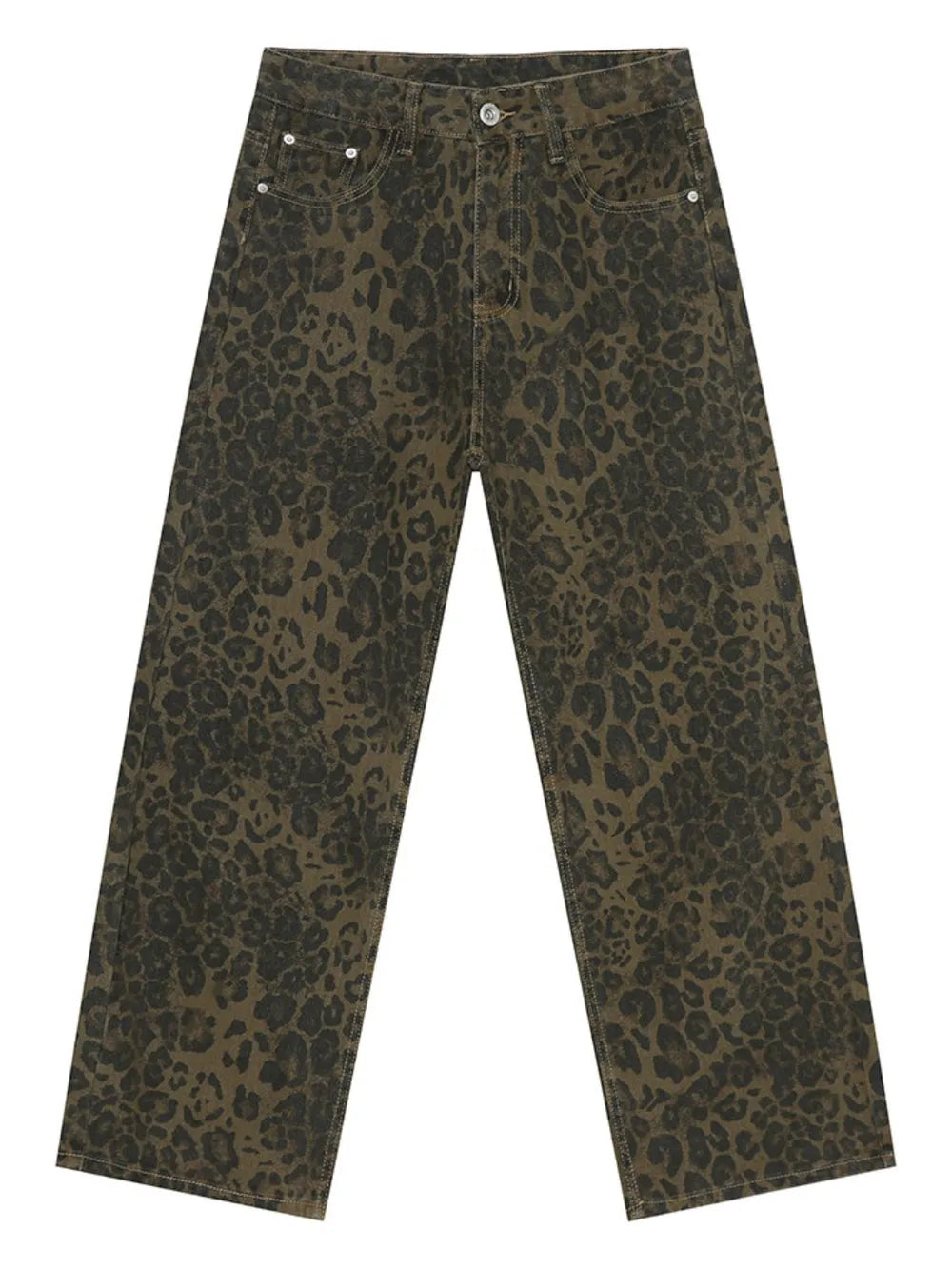 Leopard Jeans with Pockets Carauana Store