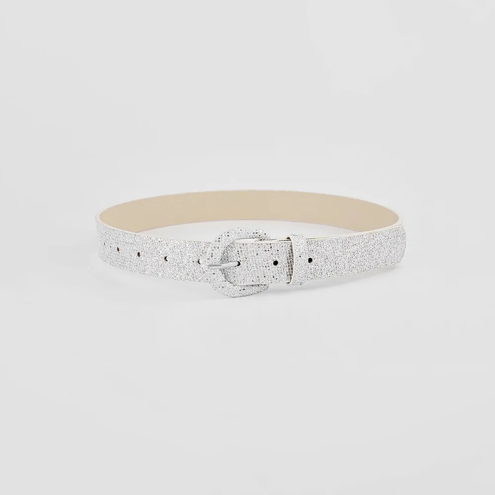 Sequin PU Leather Belt Carauana Store