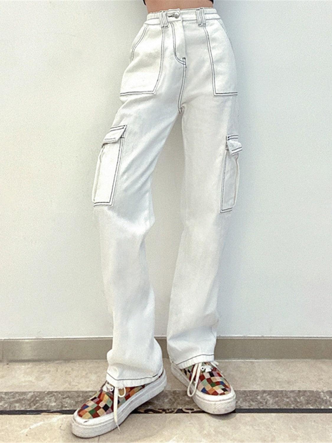 Straight Jeans with Pockets Carauana Store