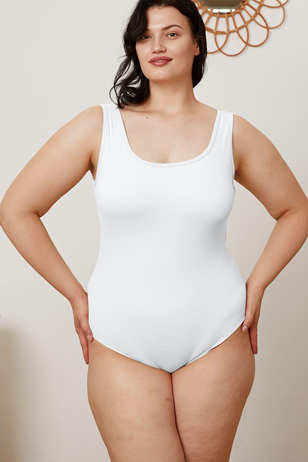 Basic Bae Full Size Square Neck Sleeveless Bodysuit Carauana Store