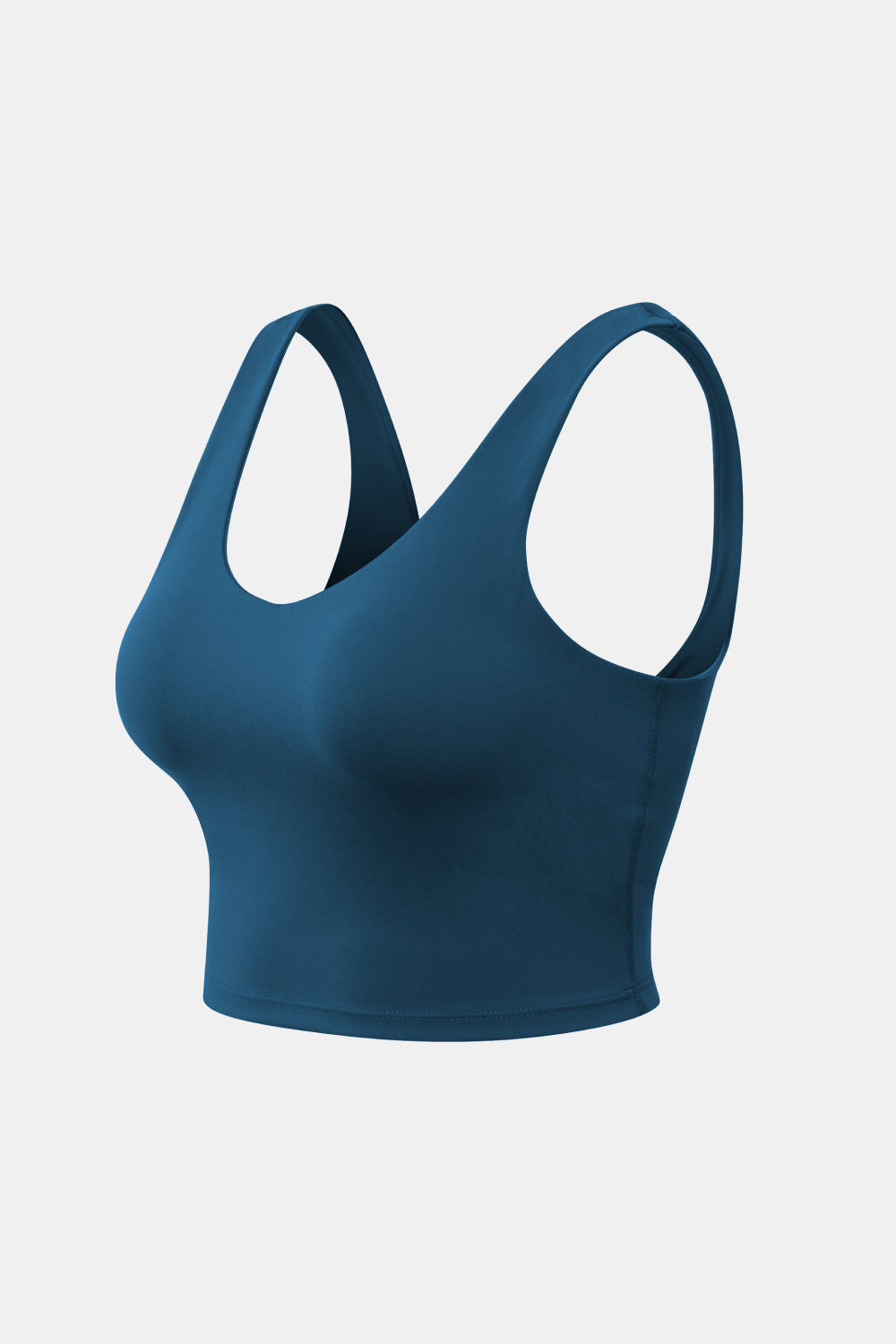 Cropped Scoop Neck Active Tank Top Carauana Store