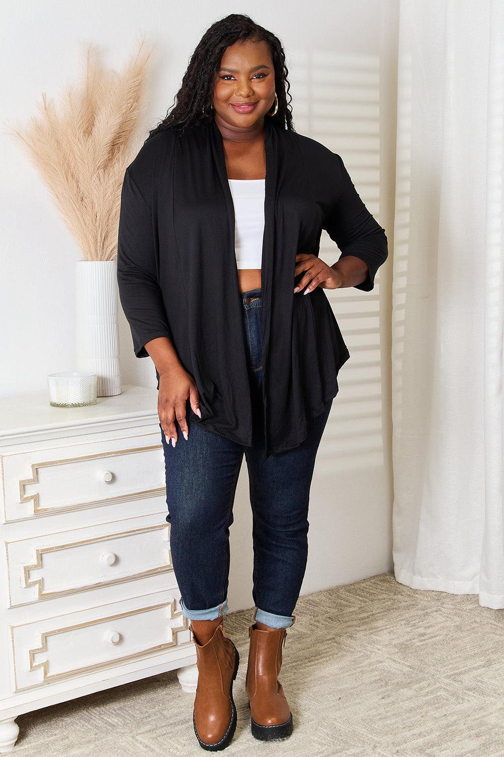 Culture Code Full Size Open Front Cardigan Carauana Store