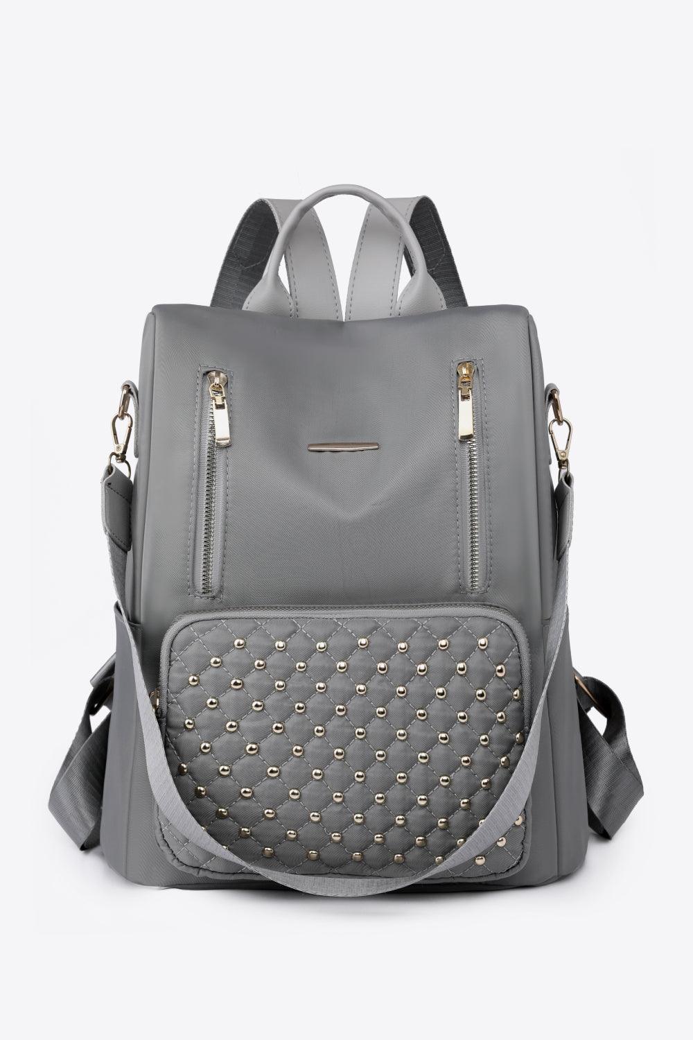 Zipper Pocket Beaded Backpack Carauana Store