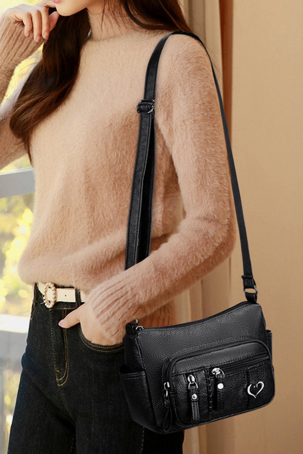 PU Leather Adjustable Strap Shoulder Bag Carauana Store