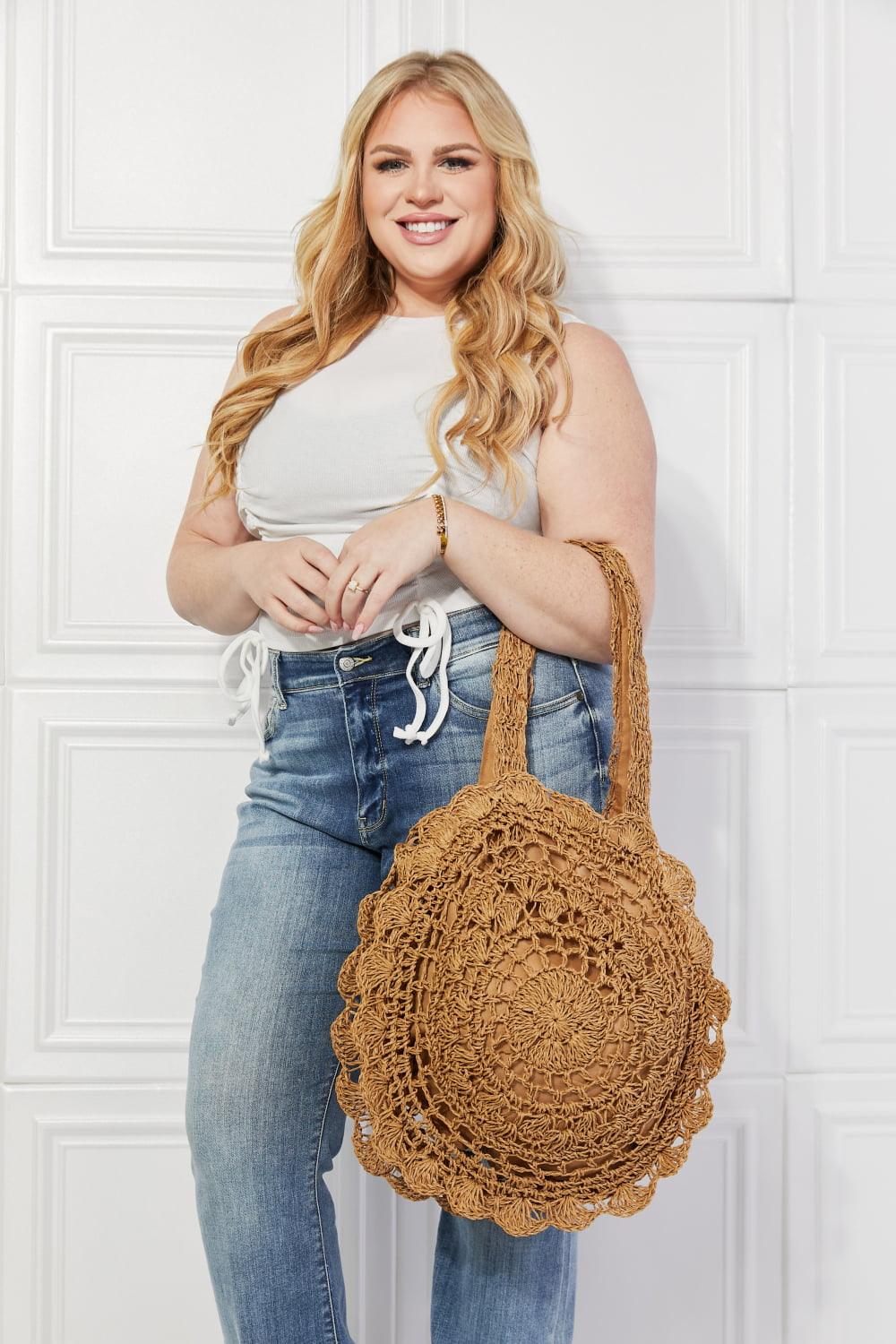 Justin Taylor Brunch Time Straw Rattan Handbag Carauana Store