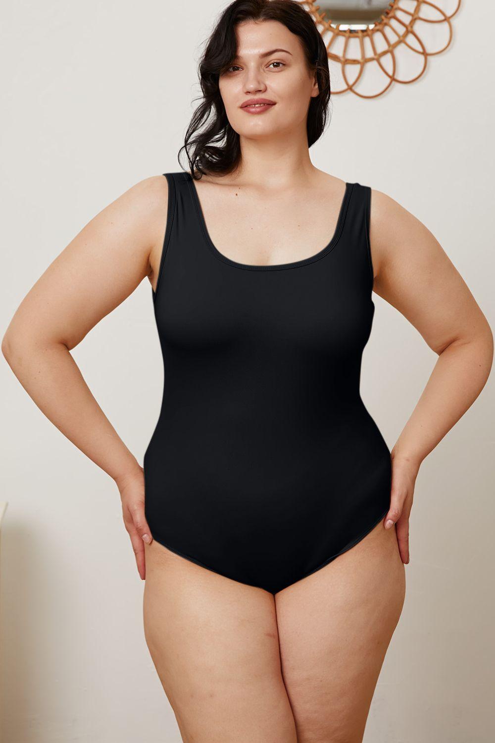 Basic Bae Full Size Square Neck Sleeveless Bodysuit Carauana Store