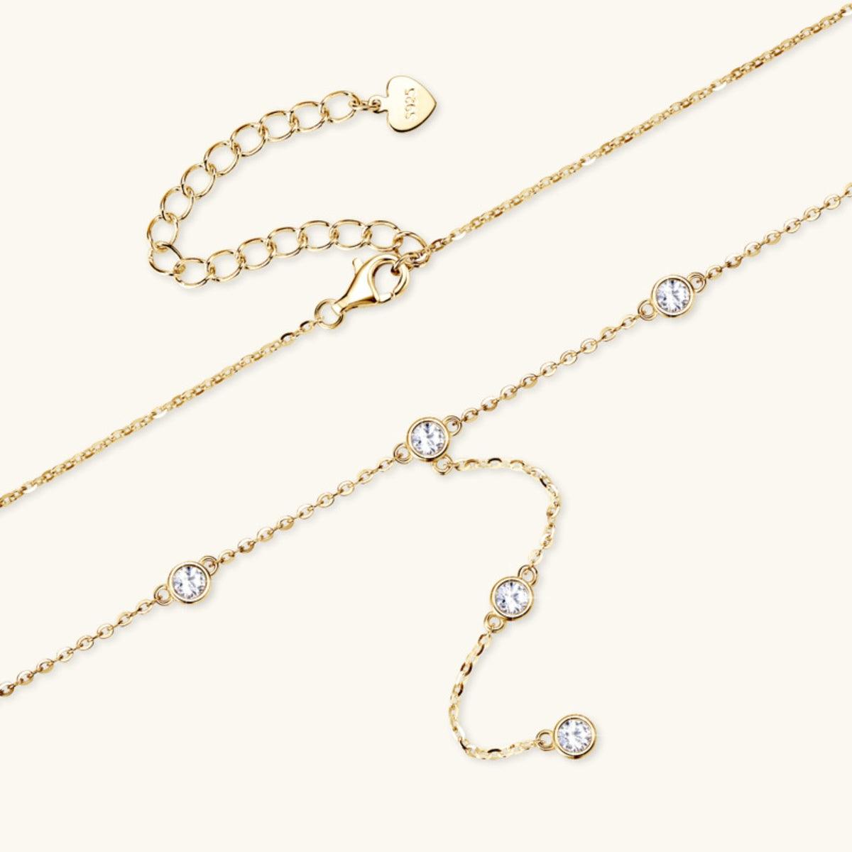 1.1 Carat Moissanite 925 Sterling Silver Necklace Carauana Store
