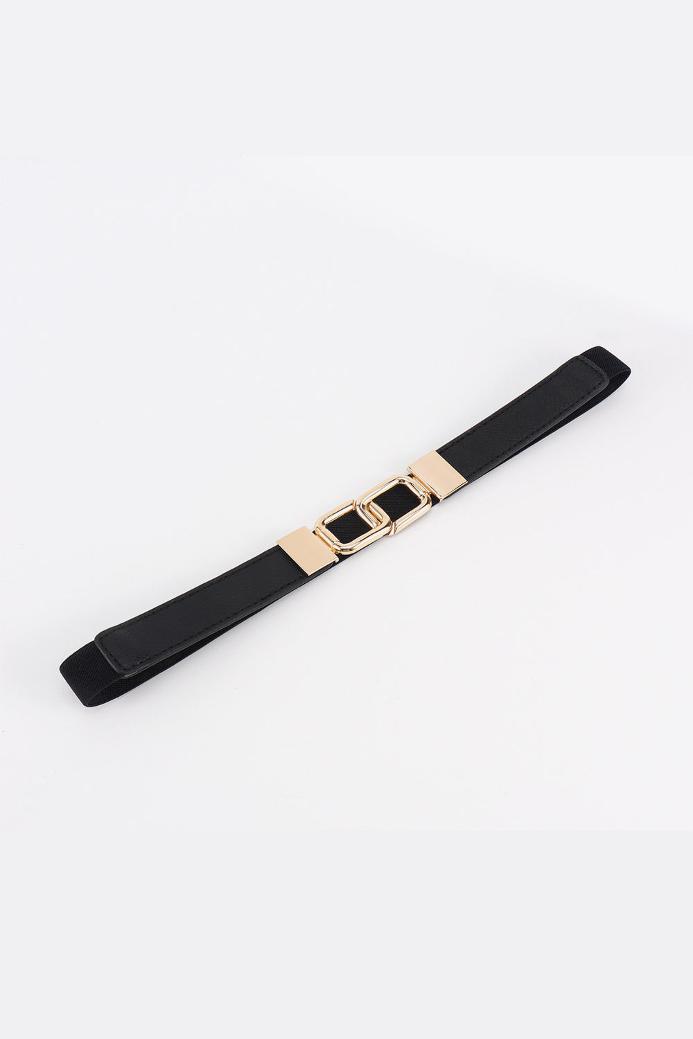 Geometric Double Buckle Elastic Belt Carauana Store