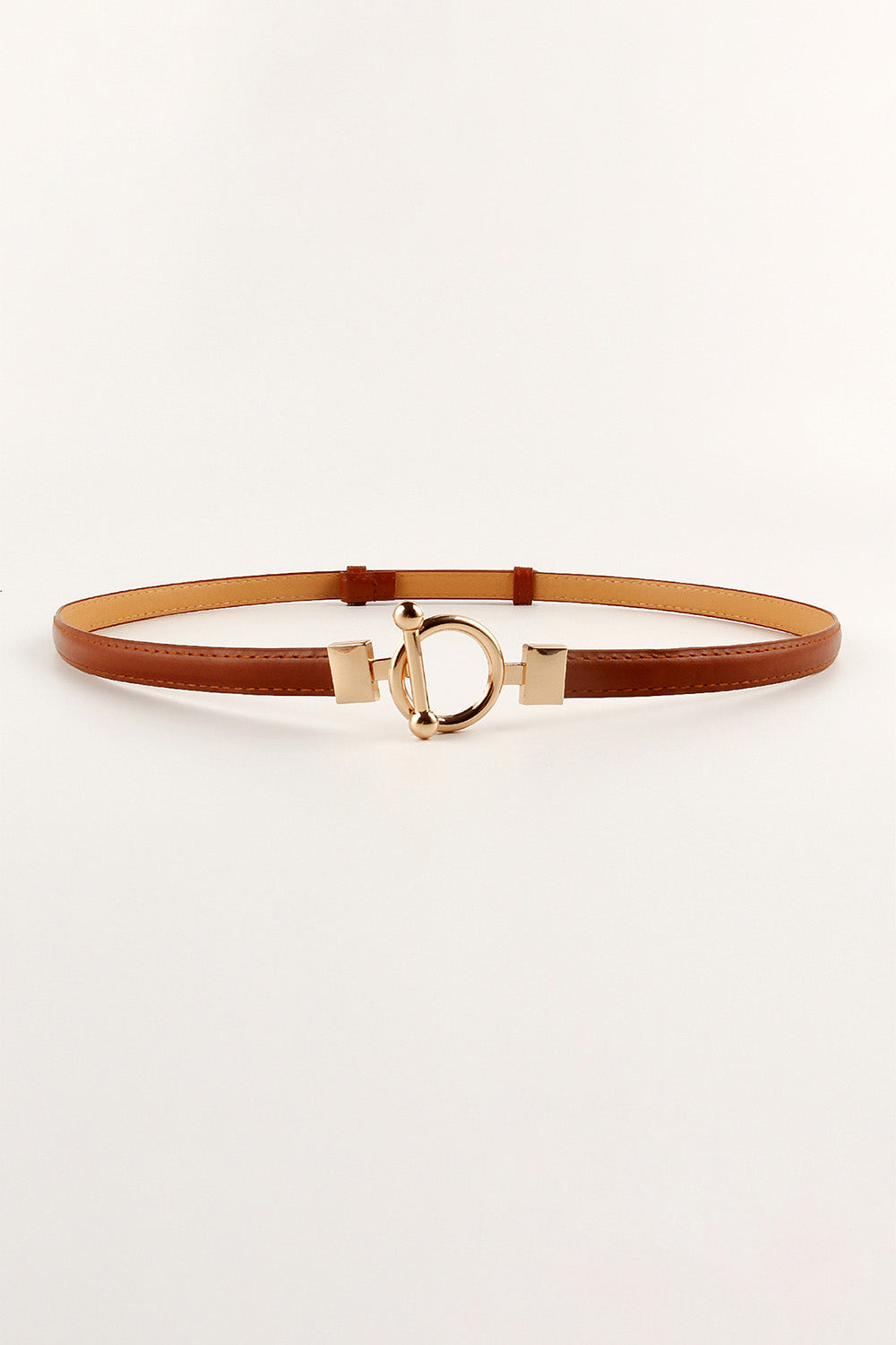 Toggle Buckle Skinny PU Belt Carauana Store