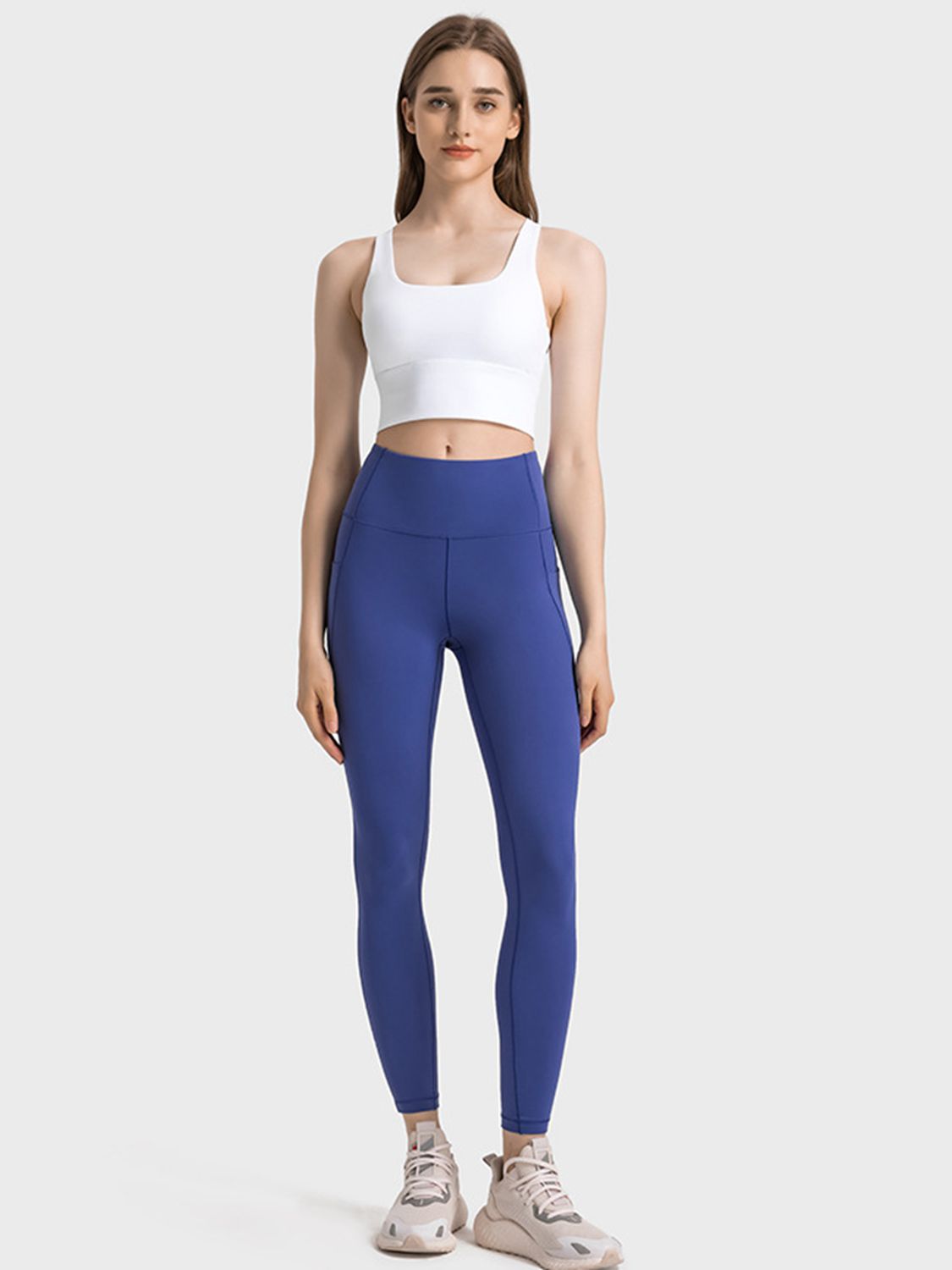 Millennia Scoop Neck Crisscross Straps Sports Bra Carauana Store