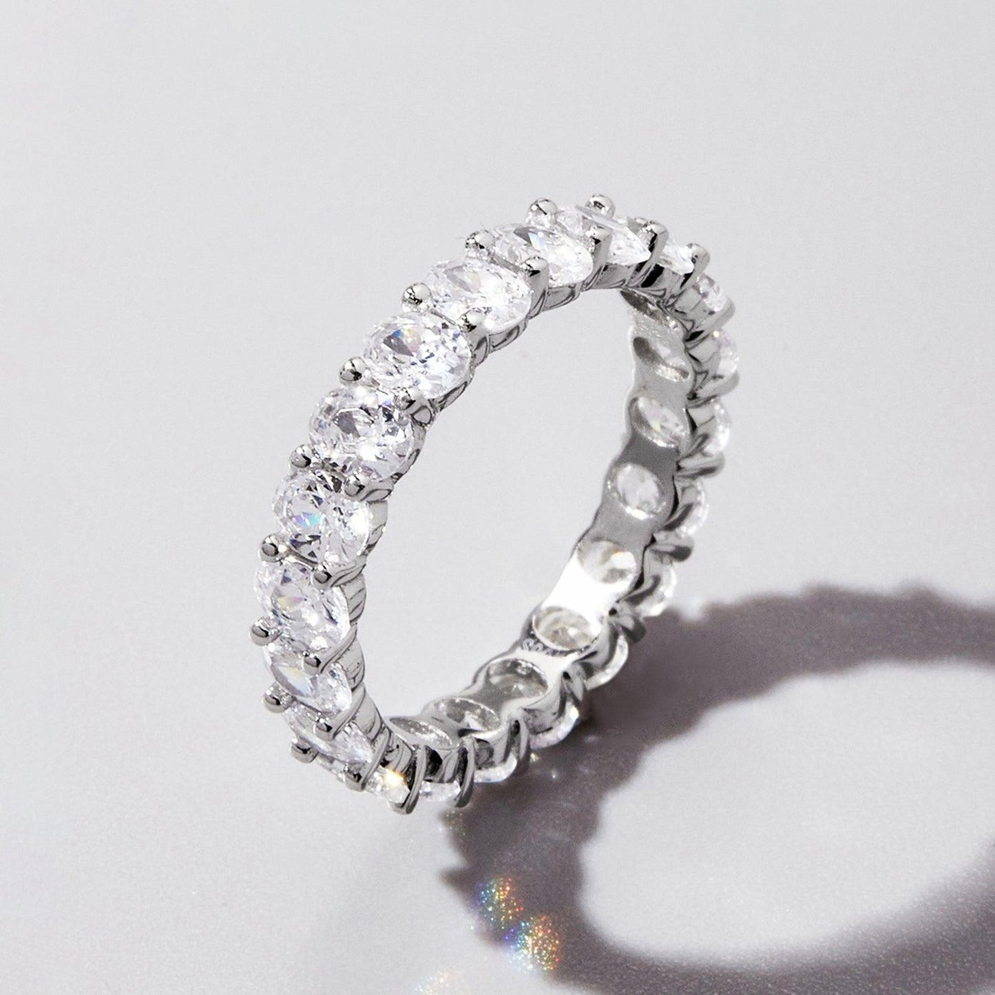 Inlaid Zircon 925 Sterling Silver Ring Carauana Store