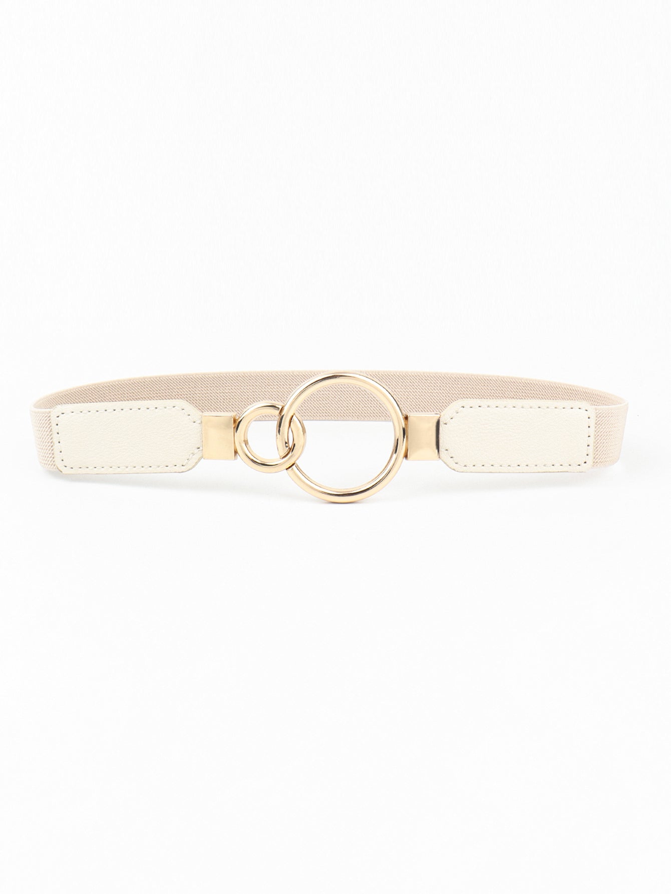 Double Ring Buckle Elastic PU Belt Carauana Store