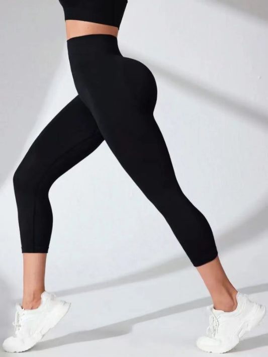 High Waist Cropped Active Leggings Carauana Store