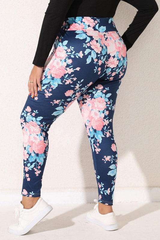 Plus Size Floral Print Legging Carauana Store