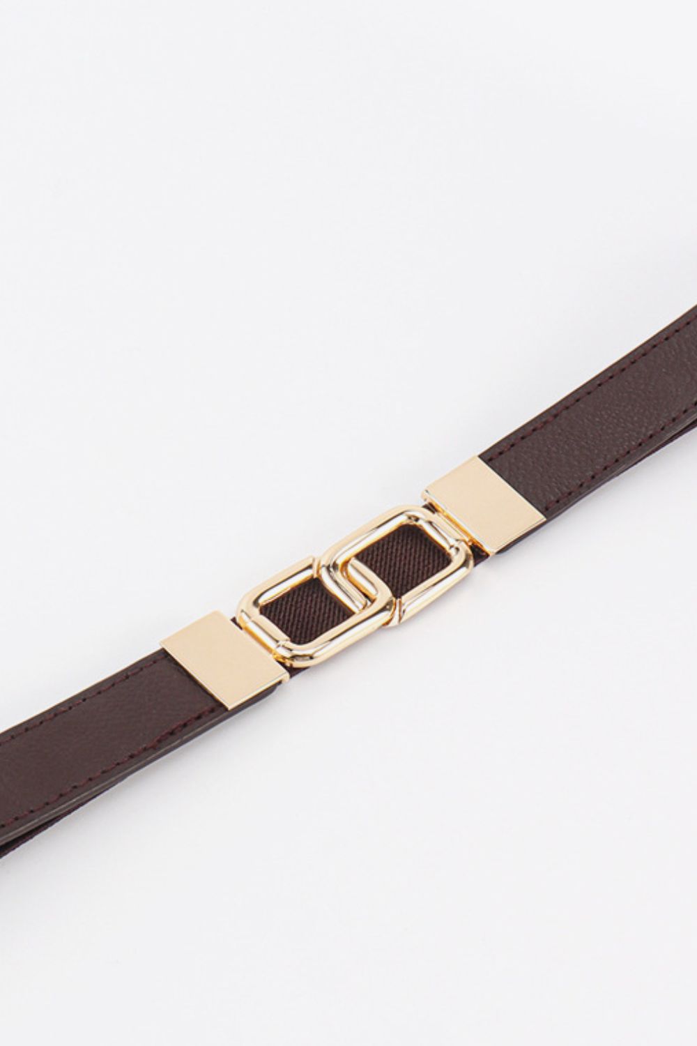Geometric Double Buckle Elastic Belt Carauana Store