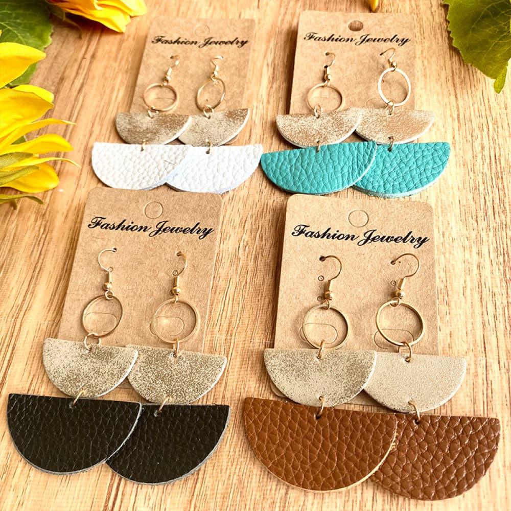Geometrical Shape Dangle Earrings Carauana Store
