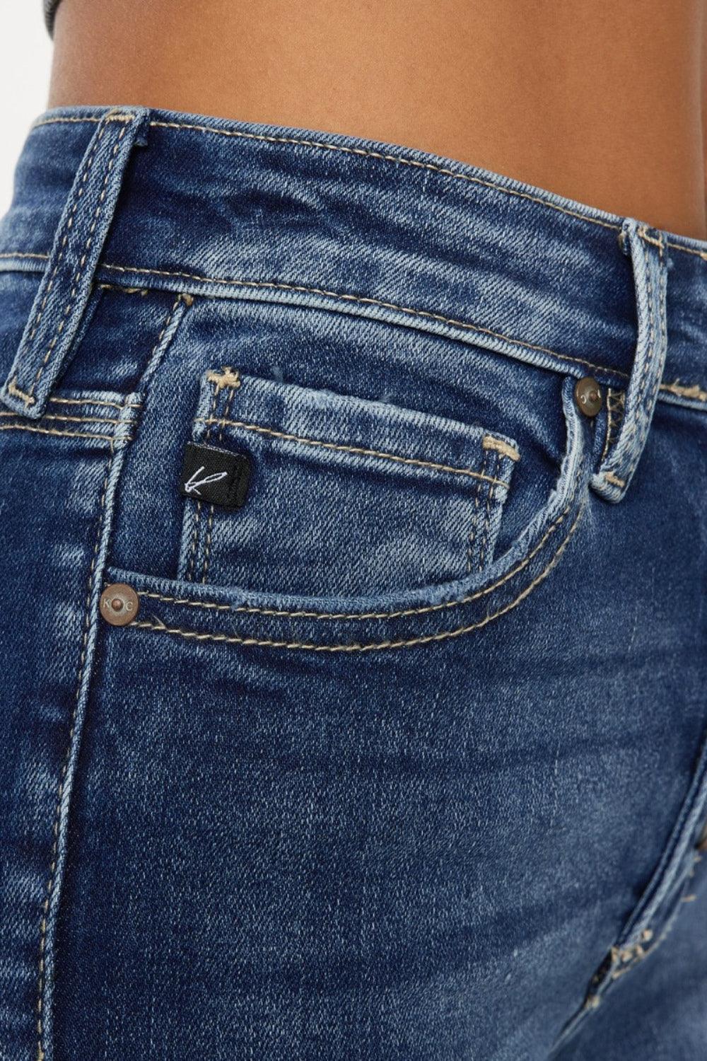 Kancan Full Size Cat's Whiskers Button Fly Denim Shorts Carauana Store