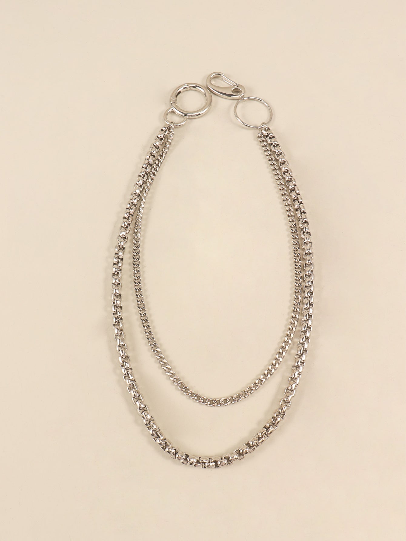 Double-Layered Metal Chain Belt Carauana Store