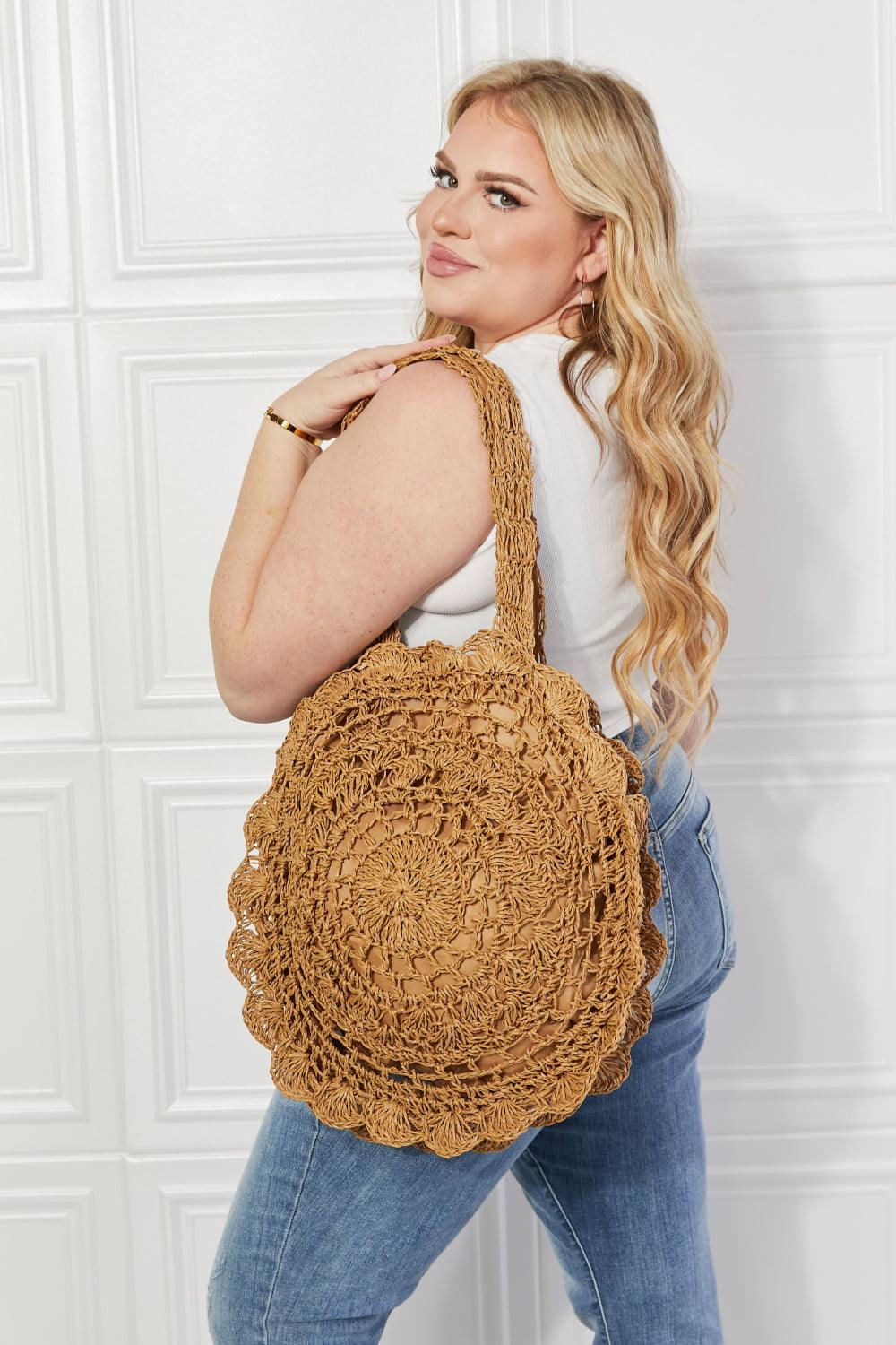 Justin Taylor Brunch Time Straw Rattan Handbag Carauana Store