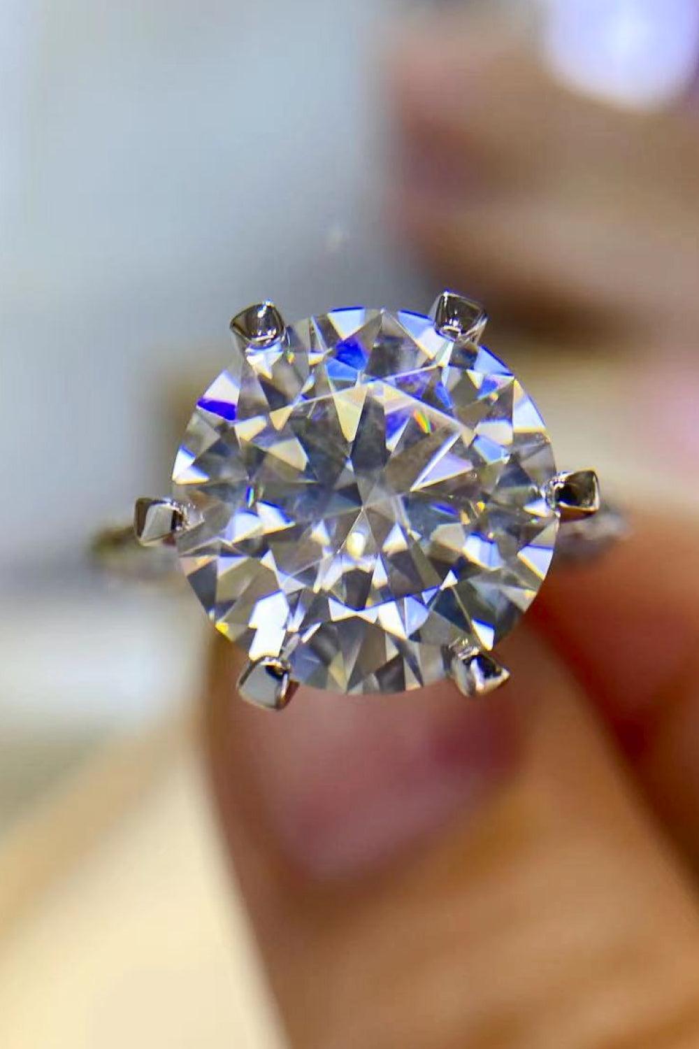 Forever Love Side Stone 5 Carat Moissanite Ring Carauana Store