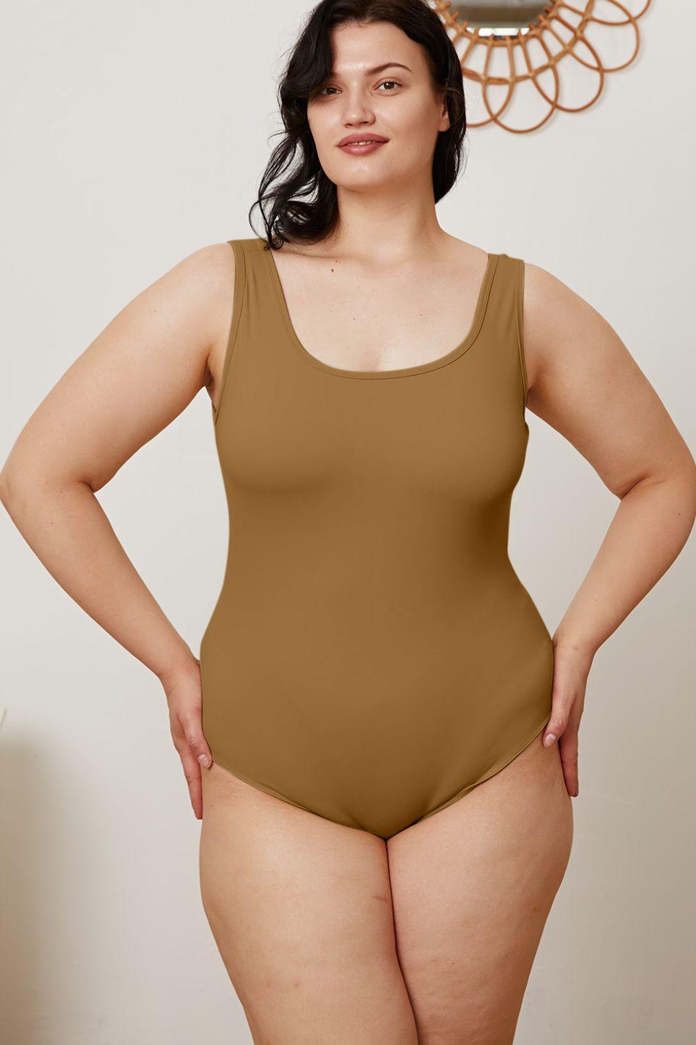 Basic Bae Full Size Square Neck Sleeveless Bodysuit Carauana Store