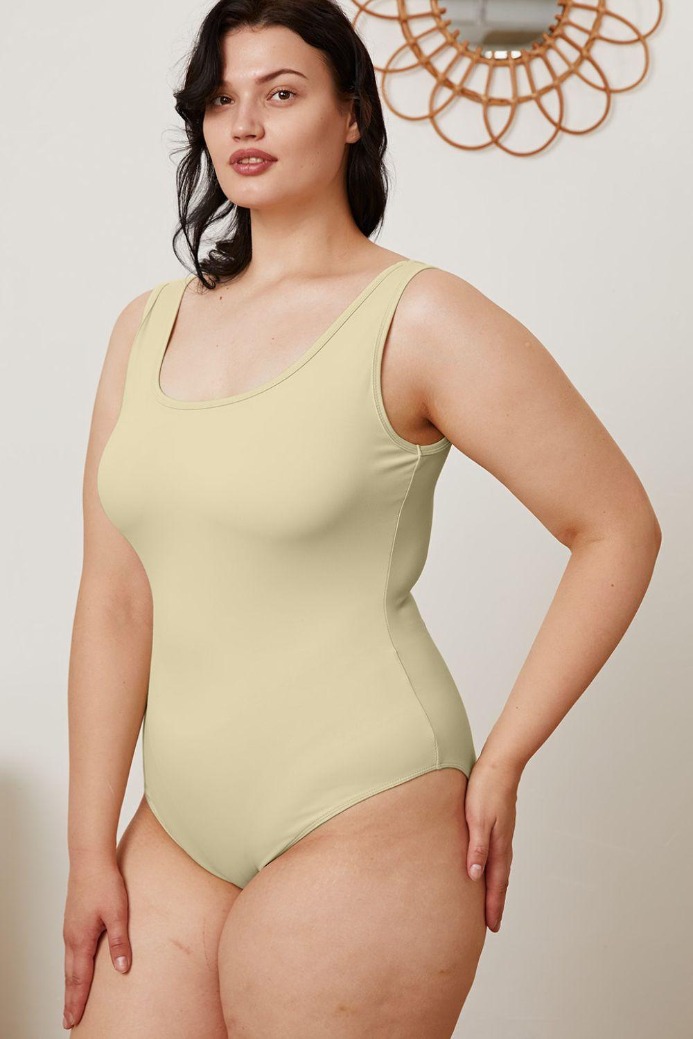 Basic Bae Full Size Square Neck Sleeveless Bodysuit Carauana Store