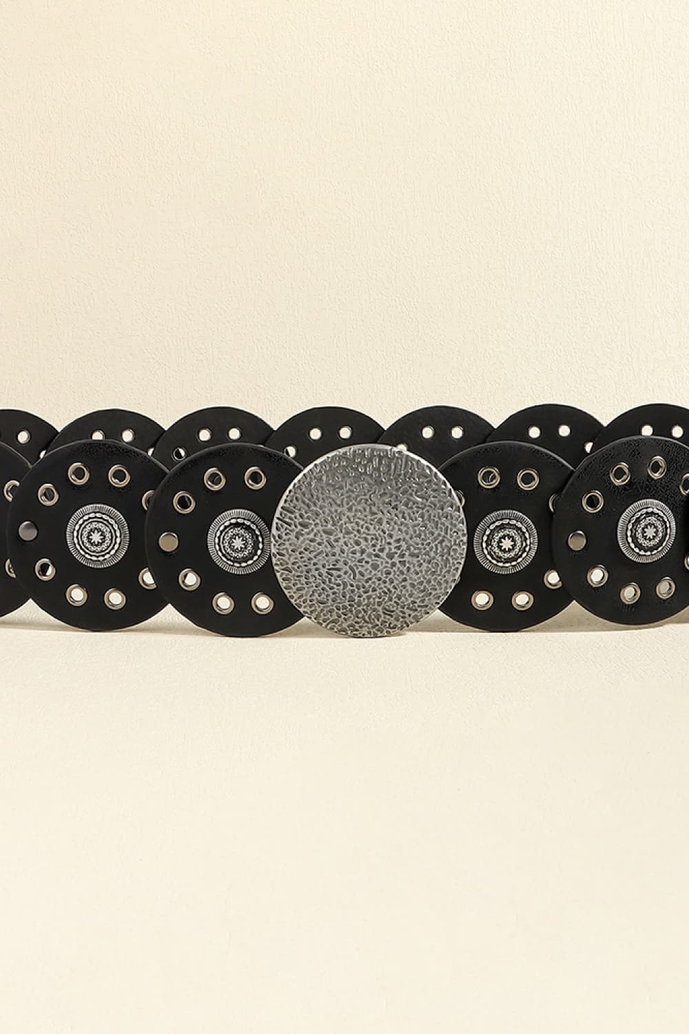 Round Shape PU Leather Belt Carauana Store