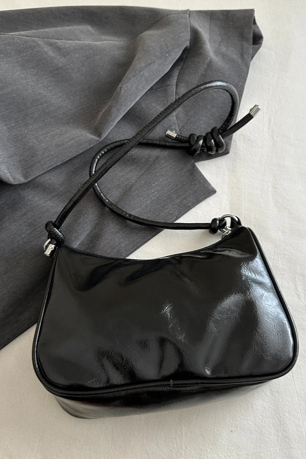 Butterfly PU Leather Knotted Strap Shoulder Bag Carauana Store