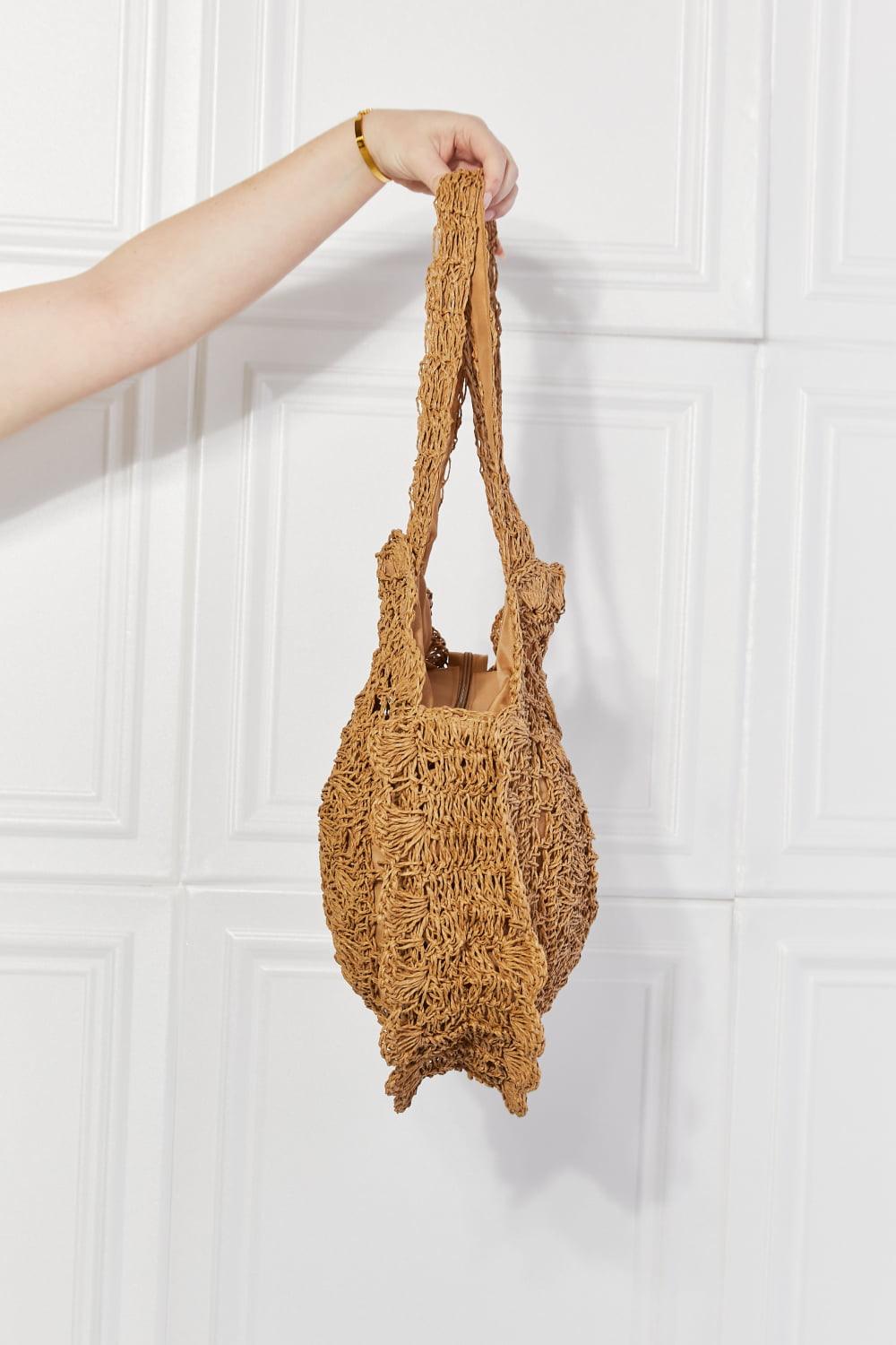 Justin Taylor Brunch Time Straw Rattan Handbag Carauana Store