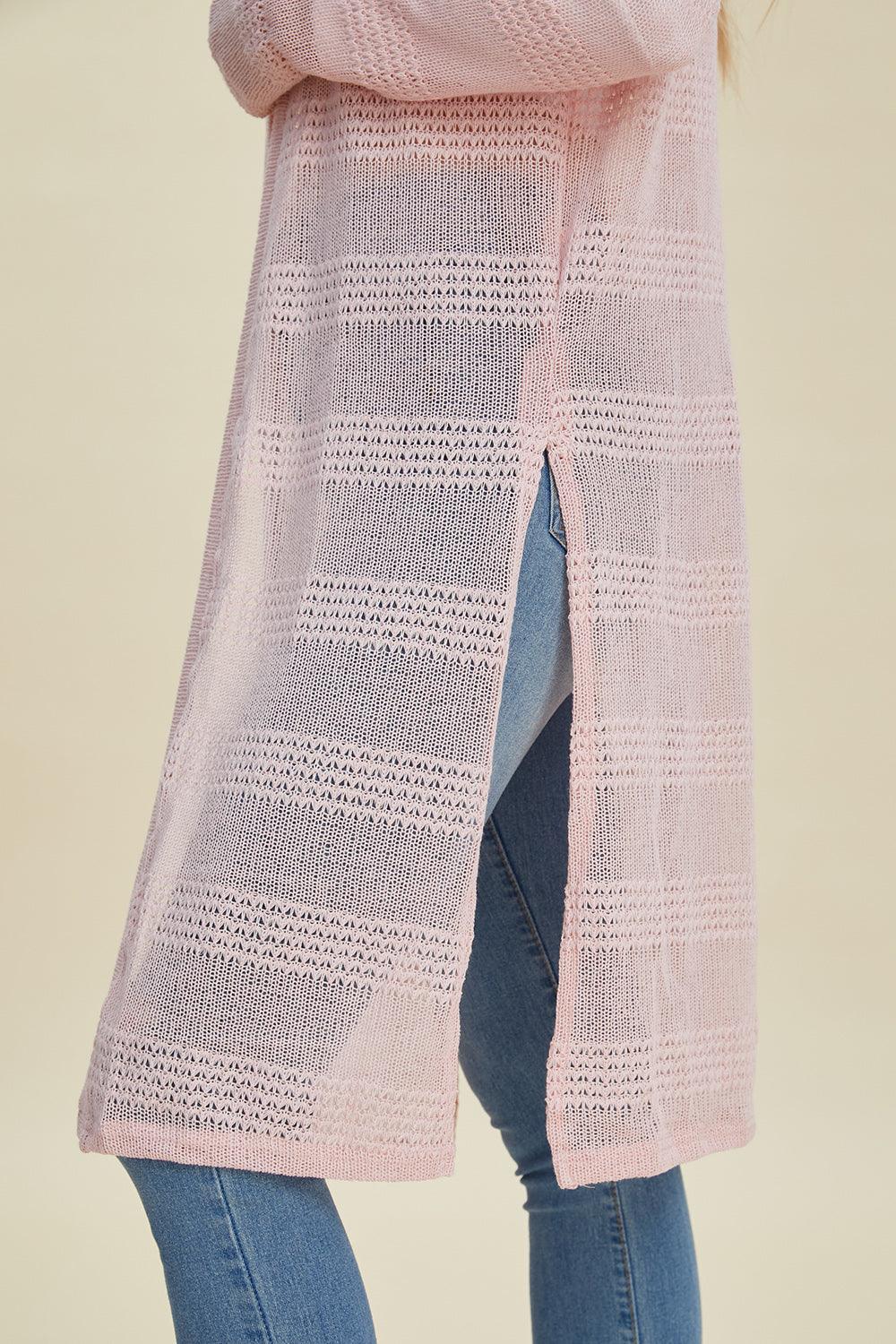 Double Take Full Size Open Front Longline Cardigan Carauana Store
