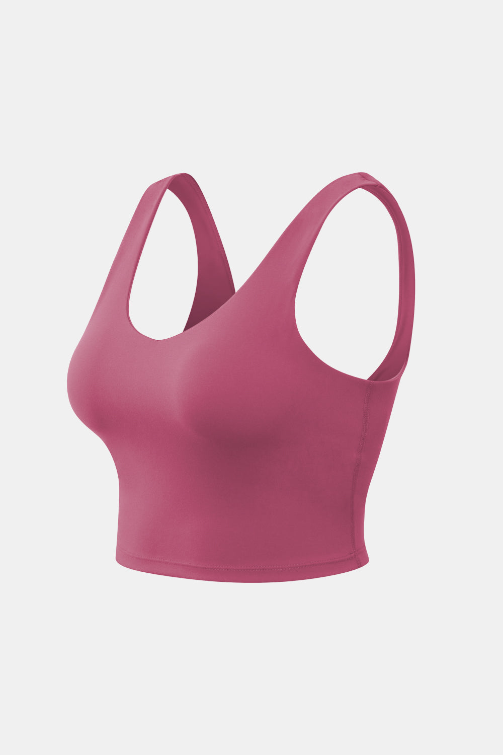 Cropped Scoop Neck Active Tank Top Carauana Store