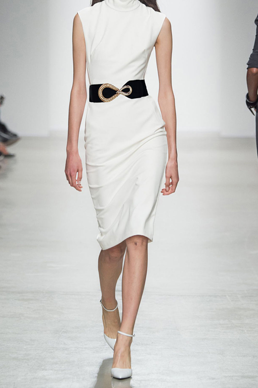 Ribbed Alloy Buckle Elastic Belt Carauana Store