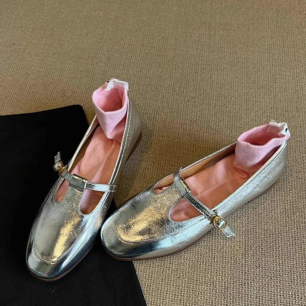 Round Toe Flat Slip-Ons