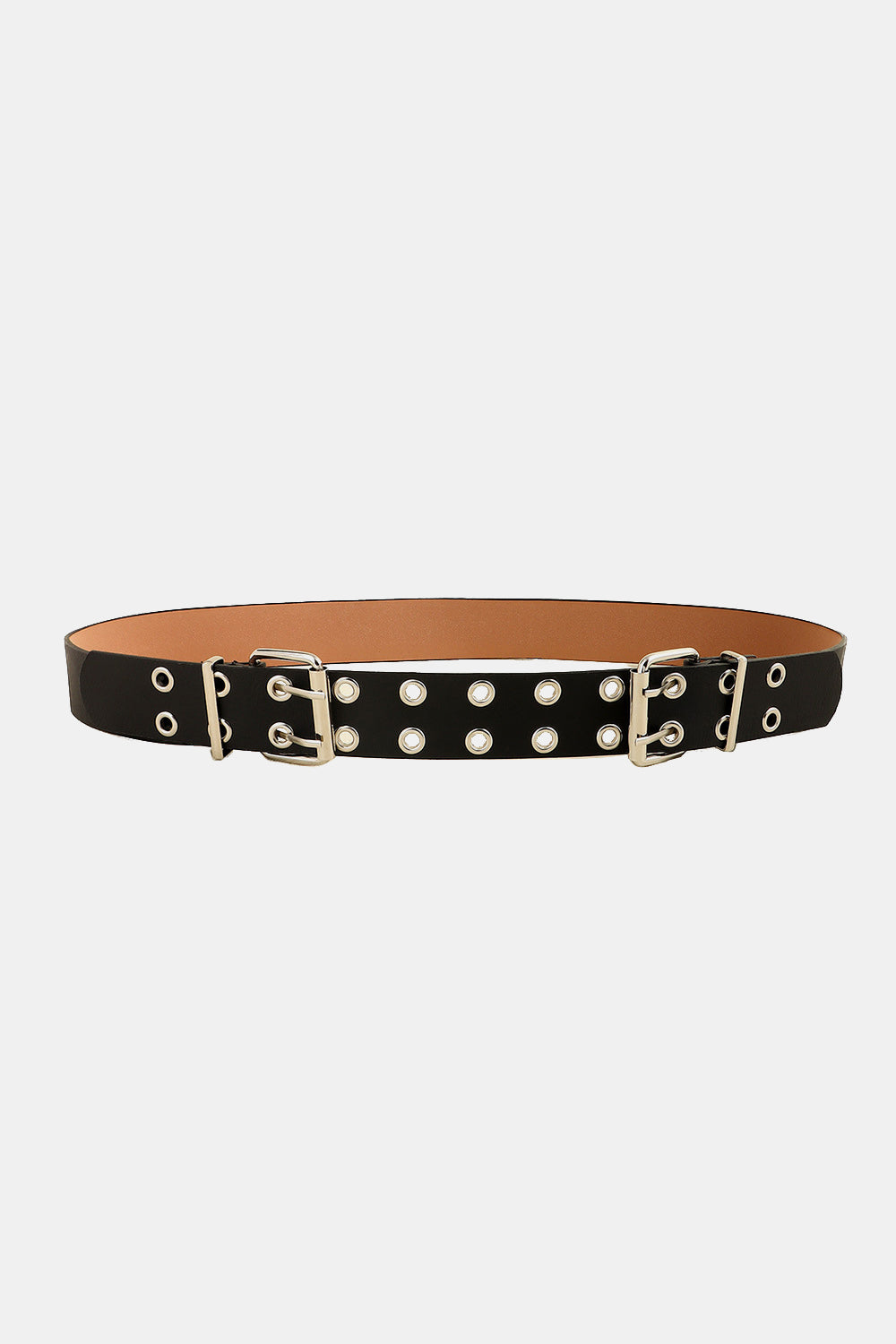 PU Leather Two Row Eyelet Belt Carauana Store