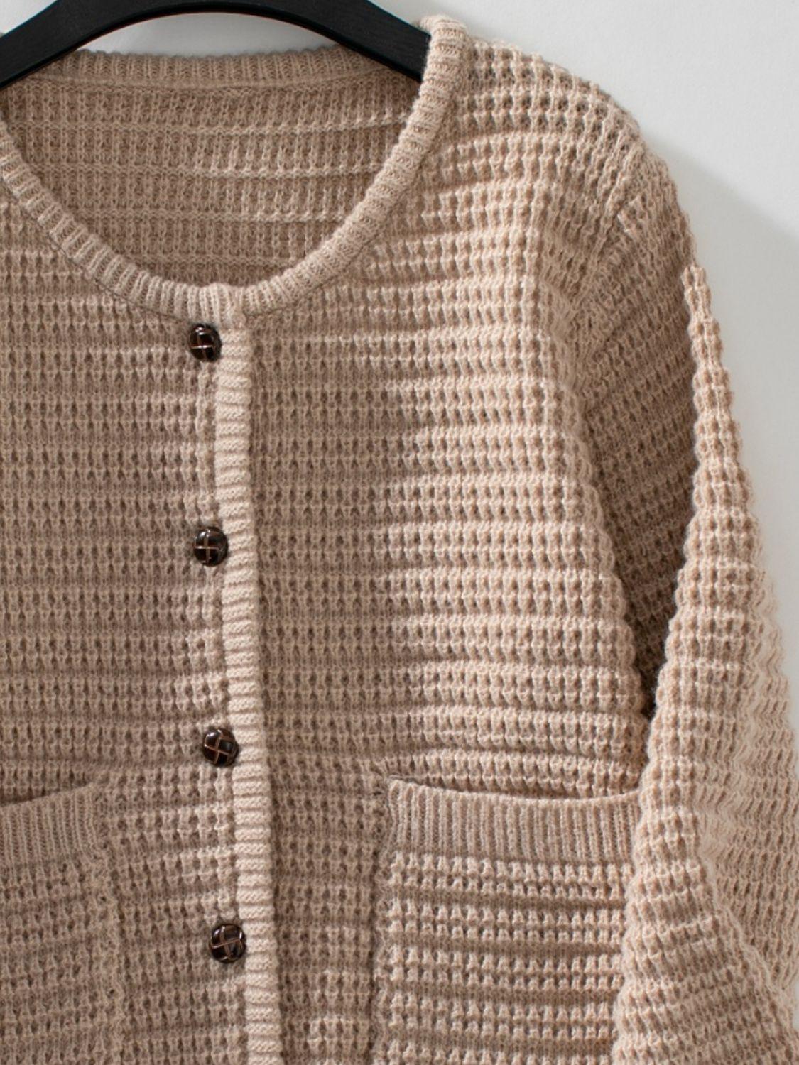 BUtton Up Long Sleeve Cardigan Carauana Store