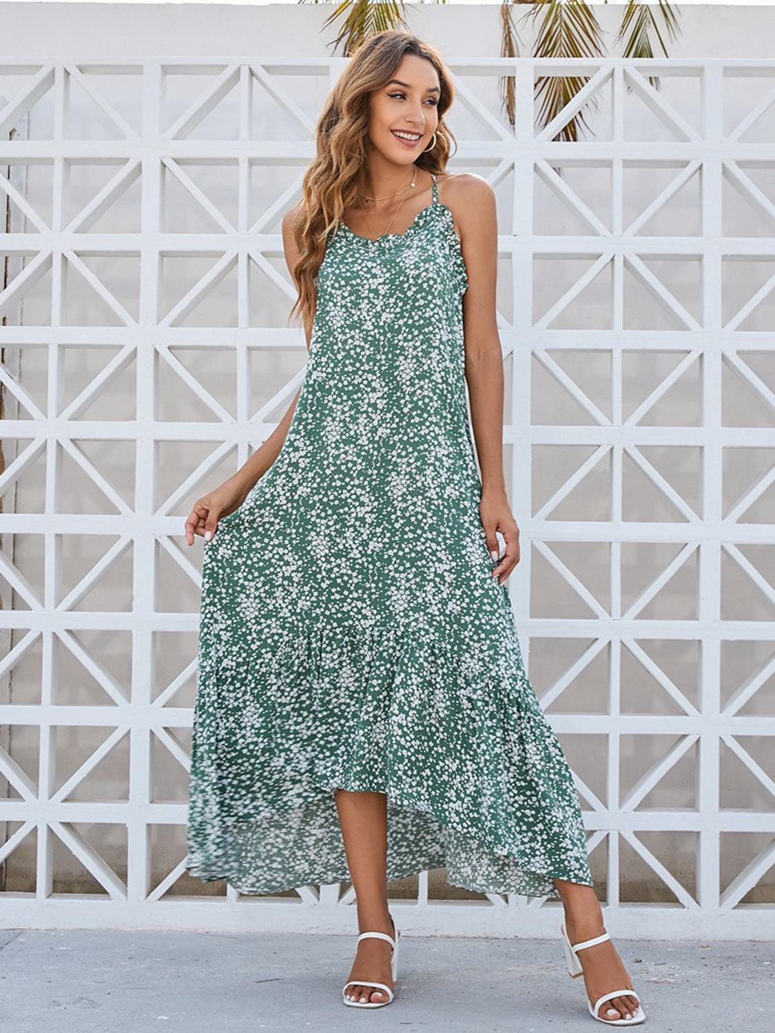 Ditsy Floral Scoop Neck Midi Cami Dress Carauana Store