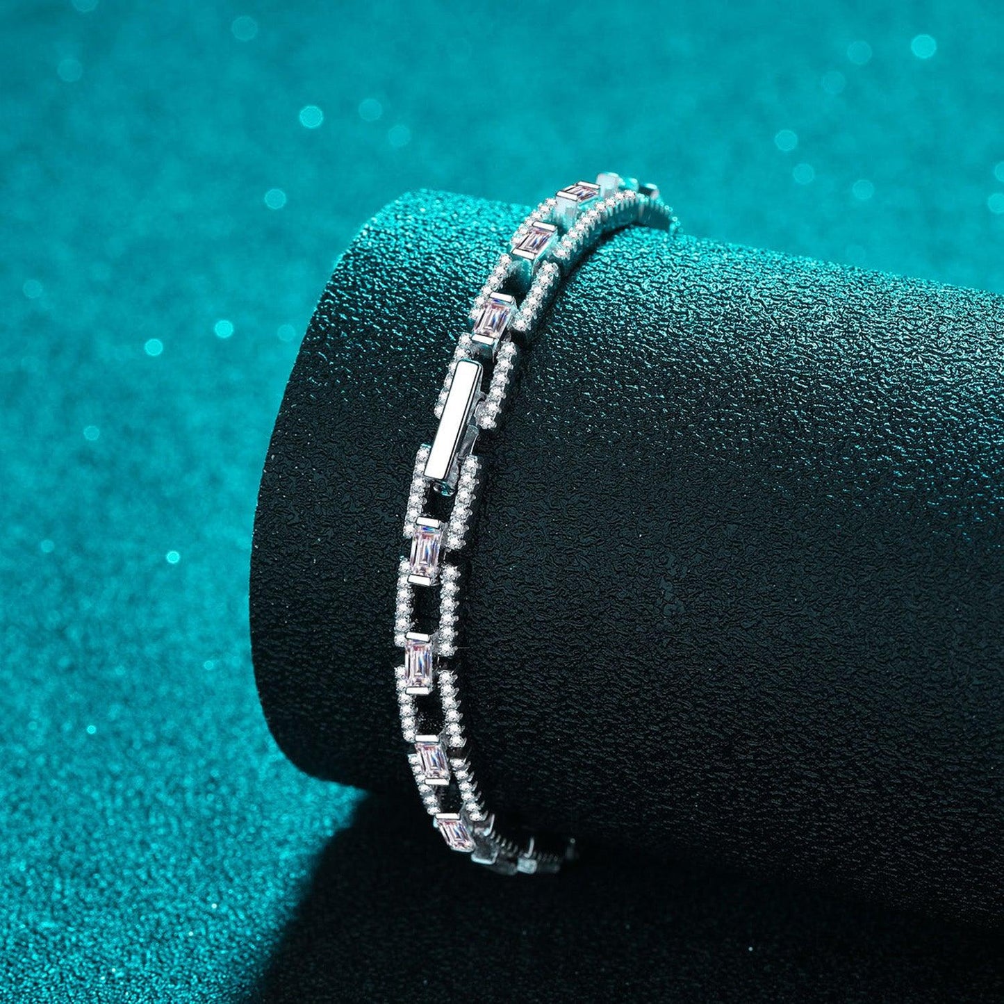 3.2 Carat Moissanite 925 Sterling Silver Bracelet Carauana Store