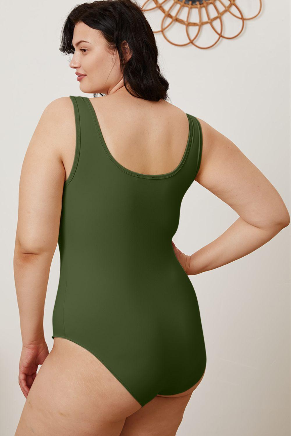 Basic Bae Full Size Square Neck Sleeveless Bodysuit Carauana Store