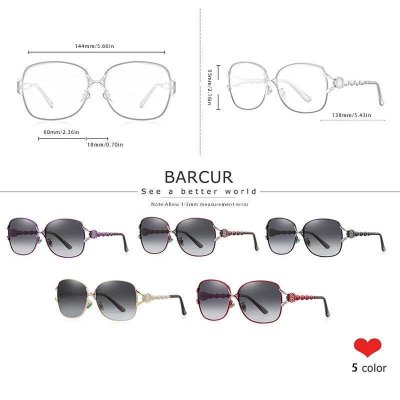 BARCUR Luxury Polarized Sunglasses Gradient Lens UV400 Protection Carauana Store