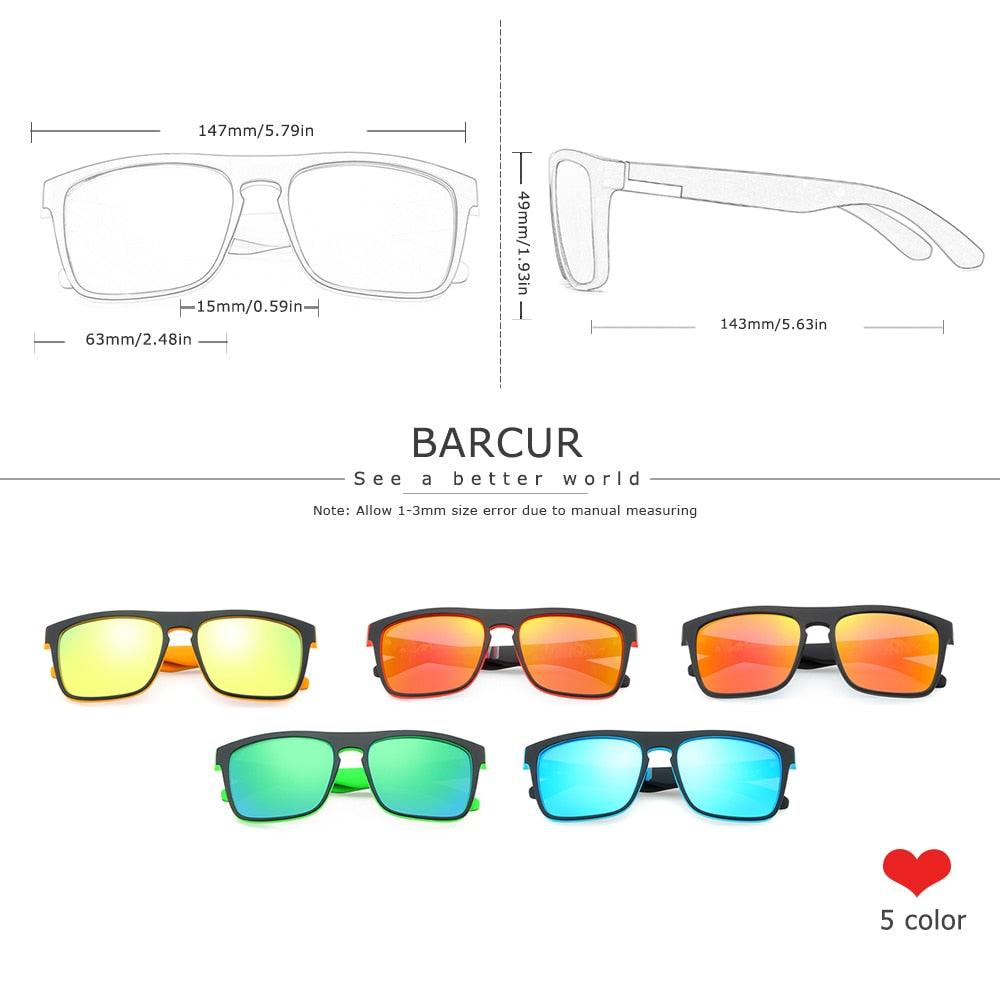 BARCUR NEW Polarized Sunglasses Men Driving Shades Carauana Store