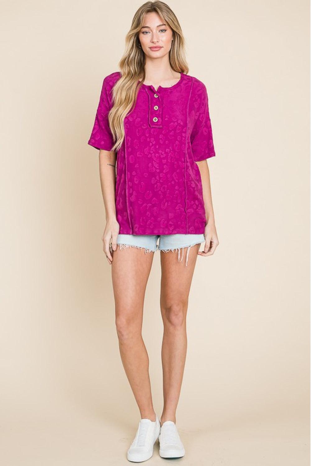BOMBOM At The Fair Animal Textured Top Carauana Store