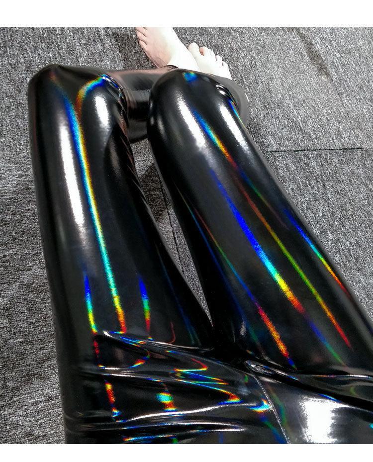 Black Leggings PU Leather Pants High Waist Leather Pants Carauana Store