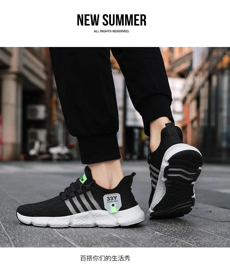 CARAUANA Zapatos Unisex Athletic Walking Shoes - Breathable Lace-Up Mesh, Various Colors & Plus Sizes Carauana Store