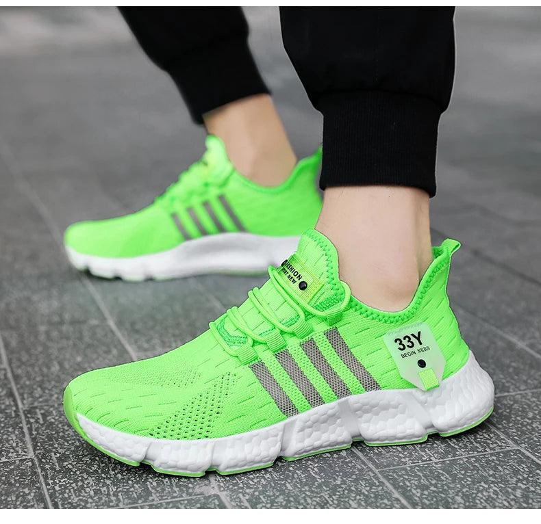 CARAUANA Zapatos Unisex Athletic Walking Shoes - Breathable Lace-Up Mesh, Various Colors & Plus Sizes Carauana Store