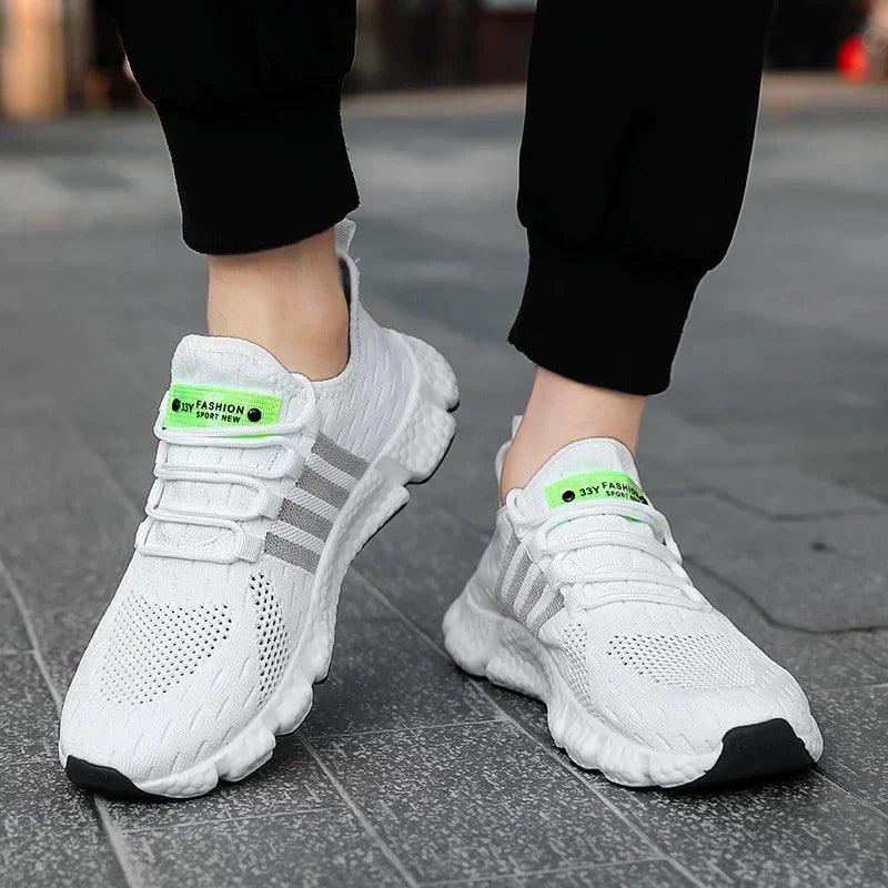 CARAUANA Zapatos Unisex Athletic Walking Shoes - Breathable Lace-Up Mesh, Various Colors & Plus Sizes Carauana Store