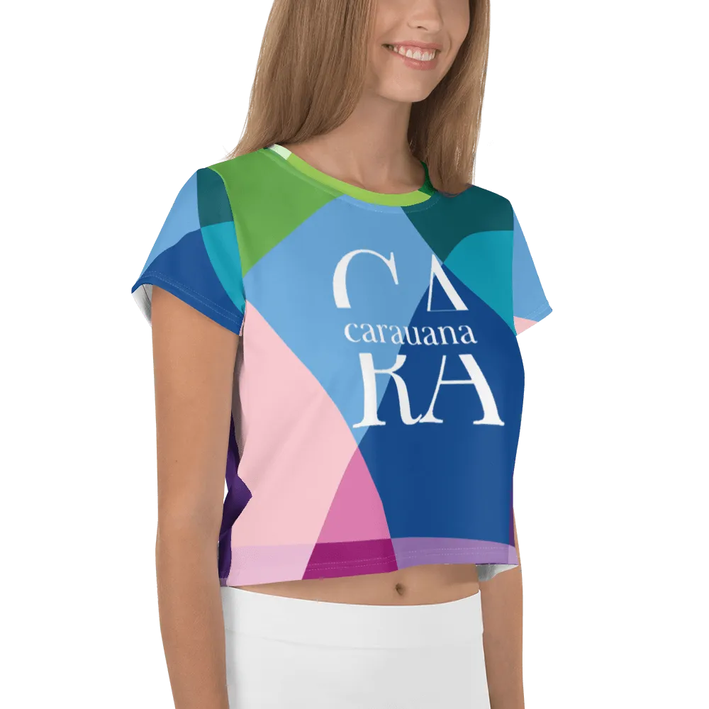 Carauana Crop Tee Blue Carauana Store