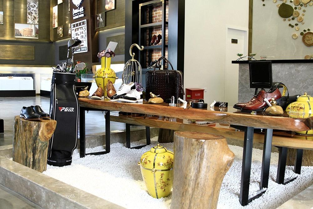 DESAI Monk Strap Slip on Genuine Leather Business Handmade Dress Brogue with Buckle Carauana Store