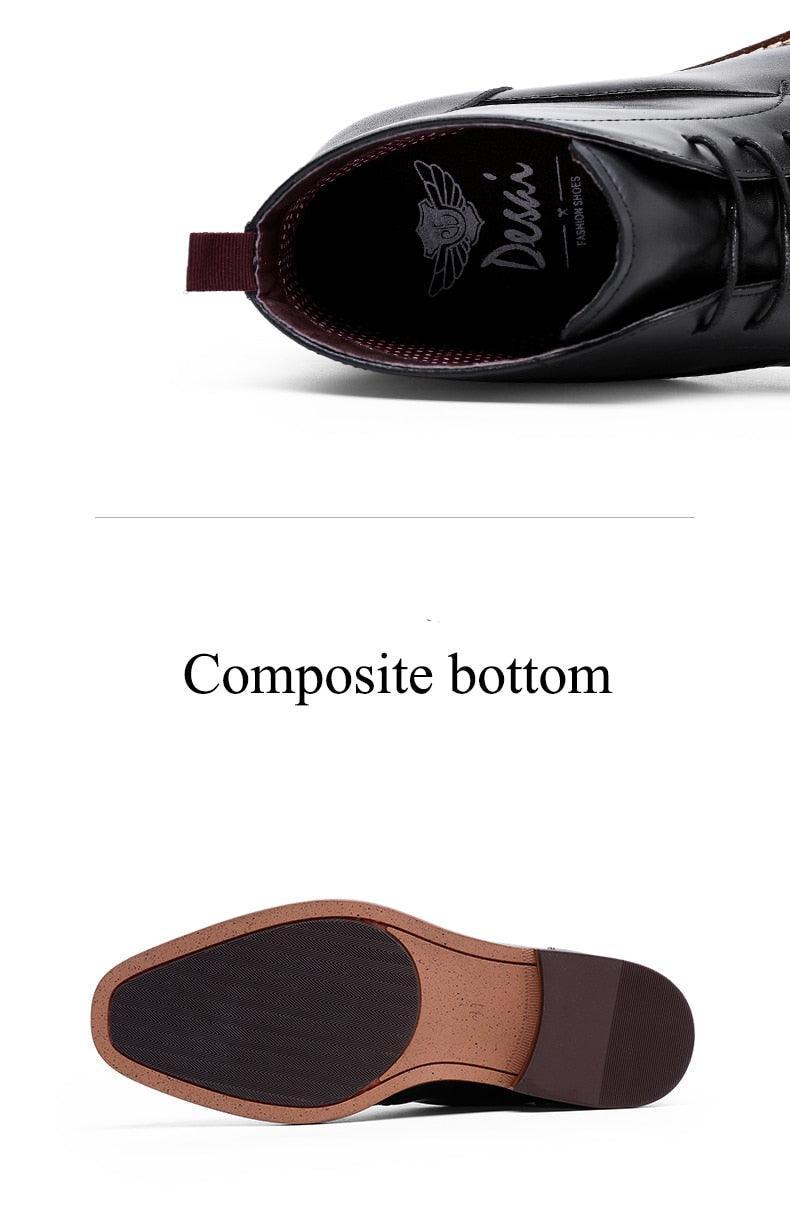 Desai Boots Vintage Combat Boot Winter Fur New Cow Split Leather Genuine Leather Carauana Store