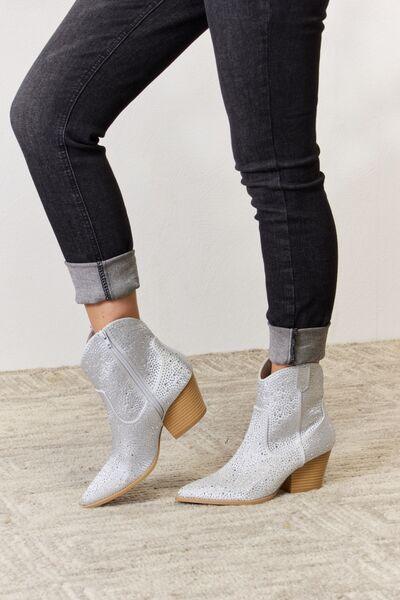 East Lion Corp Rhinestone Ankle Cowboy Boots Carauana Store